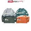 Lappsteryouth Men Cows Vintage Sigars invernale Pullover Mens Oneck Fashions Korean Women Women Casual Harajuku vestiti 201221