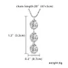 Vente chaude Femme Nouveaux Bijoux De Mode Zircon Cristal Goutte D'eau Pendentifs Alliage Chaîne Collier Pour Femmes Accessoires De Mariage