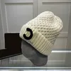 Caps Gebreide Muts Ontwerper Hoed Elastische Dames Getailleerde Hoeden Wollen Letters Heren Motorkap Luxe Beanie Winter Mode Weote