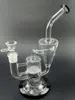Clear/Black Glass Water Bong Hookah with Honeycomb Filters Smoking Pipe Tobacco Accessories