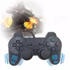 Contrôleur filaire Manette de jeu à double choc pour PS2 Playstation 2 Contrôleurs de jeu en mode vibration Joysticks Produits applicables Hôte Couleur noire