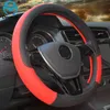 9 Color Sport Car Roelle täcker Antislip Leather Car Steering Cover Autostyling Anticatch Holder Protor J220808