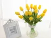 Lateksowe tulipany sztuczne bukiet kwiatowy PU Real dotyk do dekoracji domowej Wedding Dekoracja 11 kolorów opcja 5025438