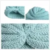 INS Kleinkind Säuglinge Indien Hut Kinder Herbst Winter Beanie Hüte häkeln Baby Strickmützen Turban für Jungen Mädchen 12 Farben Großhandel