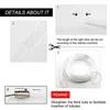 6 i 1 RGB LED Atmosfär Billjus Inredning Ambient Light av App Control 8m Fiber Optic Strips Light Flexibel Dekorativ lampa