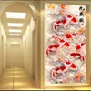Qianzehui、DIY 5D 9魚風景刺繍、ラウンドフルラインストーンダイヤモンド絵画クロスステッチ、裁縫201112