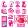 Simulação Jogo Elétrico Casa Pequena Casa Eletrodomésticos Brinquedo Crianças Menina Mini Cozinha Toy Set Refrigerador Máquina de Lavar LJ201009