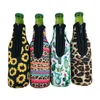 330 ml 12 oz Universal Neoprene Beer Bottle Coolers Cover med dragkedja, flaskekoozies, softball, mönster DWE69575687614