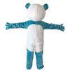 Performance Blue Panda Mascotte Kostuums Halloween Kerst Cartoon Karakter Outfits Pak Reclame Folders Clothings Carnaval Unisex Volwassenen Outfit