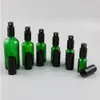 Odnawialny Mini Perfumy Butelki Aluminium rozpylające Atomizer Przenośny Travel Cosmetic Blue Green Container 20 sztuk