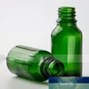 Neue Produkte 15 ml olivgrüne Tropfflasche aus Glas, dicker E-Liquid-Tropfpipettenbehälter, 624 Stück, kostenloser Versand
