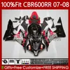 Corpi stampaggio iniezione per HONDA CBR 600F5 600CC 600 RR CC F5 CBR600RR 07 08 Carrozzeria 70No.50 CBR-600 CBR600 RR CBR 600RR 2007 2008 CBR600F5 07-08 Carena OEM rosso graffiti