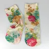 Kasure New Fashion Flower Butterfly Pattern Print Women Ankle Socks Elastic Spring Summer Soft Ladies Socks T200916