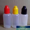 Vazio E Garrafa líquida 50ml gotas de plástico PE garrafa com tampa de criança longa ponta para e líquido frete grátis