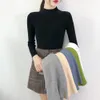 Женский свитер плюс размер водолазки с длинным рукавом вязаная зимняя одея