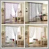 Kwiat Róża Romantyczna Linia Pastoralna Kurtyna Salon Divider String Curtains Store Decoration 220122