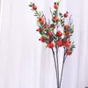 Highend Simulation Flower 7 Kafa Nar Köpük Meyve Şubeleri Yapay Bitkiler Ev Dekorasyon Oturma Odası Sahte