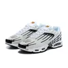 Nike Air Max Airmax Tn Plus 3 Tuned    تحولت تينيسي زائد 3 الاحذية من الرجال والنساء ليزر النمر الأزرق الثلاثي أسود حذاء رياضة أبيض المدربين في الهواء الطلق