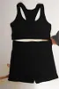 Yüksek Bel Örgülü Mayo Kadınlar Siyah Tank Top Mayolar Bikini Seti Yoga Sutyen Moda Yaz Plaj Mektup Stil Rüzgar