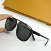 رجال مصمم خمر النظارات الشمسية مربعة لوحة الجمع المعدني لوحة القوية الكلاسيكية نظارات الشمس UV400 العدسة رمز اليورو مع صندوق 0937