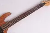 カスタムショップ天然木ギターネックスルーボディエレクトリックギターHSHギターピックアップクロムハードウェア中国メイドエレクトリックギター