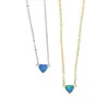 2021 collana con ciondolo gemma cuore opale blu di alta qualità da 5 mm per donna ragazza moda elegante amante fidanzata regalo bella collana