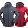 Novo masculino feminino esporte esportivo de pesca esqui de camping casaco softshell jaqueta ao ar livre homens mulheres windbreaker escalada jaquetas caminhadas casacos 201114