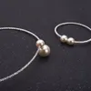 Brudhalsband och armband tillbehör bröllop smycken uppsättningar rhinestone pärla formella brudar tillbehör armbanden manschetter armband n9589030
