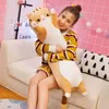 50-130CM Plush Toys Animal Cat Cute Creative Long Soft Office Break Nap Sleeping Pillow Cushion Stuffed Gift Doll for Kids 220210