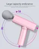 Waterproof Massage Gun Relief Muscle Portable Mini Electric Slimming Shaping Massager One Button Five Strength Levels