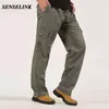 2021 Nowy Mężczyźni Army Green Cargo Spodnie Outdoor Classic Wojskowe Spodnie Tactical Casual Luźne Sporty Plus Rozmiar Spodnie Cargo Mężczyźni G0104