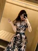 Highend Custom Luxury Runway Designer Self Portrait Dress 2020 Summer Mesh embroidery sequined flowers layers lace Long dress5285258