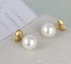 Boucles d'oreilles de luxe de styliste, célèbres, Style floral, Double face, bijoux avec perles, cadeau de fête pour femmes, 9030193