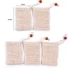 Natural Exfoliating Mesh Soap Saver Sisal Soap Saver Bag Pouch Holder For Shower Bath Foaming And Drying Free DHL