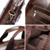 Berömda varumärken Men Business Portcase Bag Travel Leather Computer Laptop Handbag Casual Man Bag Travel Axel Väskor 2011202020