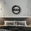 LEDデジタル壁時計現代のデザインデュアル使用デジタル円形の光受容時計のためのデジタル円形の光受容時計が家の装飾祭ギフトLJ201204