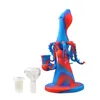 Pipes Octopus Bongs Avec Bol Portable Silicone Dab Oil Rigs Fumer Accessoires Eau Bong Narguilés