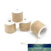 5-15M / Roll Natuurlijke Jute Twine Jute String Hennep Touw Party Bruiloft Gift Wikkelen Cords Draad DIY Bloemisten Craft Decoratie