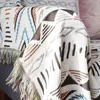 Cobertores geometria jogar cobertor sofá toalha para sofá decorativo slipcover lança retangular costura plana de viagem cobertor1
