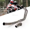 Motorcycle Exhaust Full Systems Header Pipe Front Link Pipe 51mm Slip-on Exhaust For Ninja 400 Z400 2020 20201