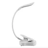 Lampada da lettura ricaricabile Lampada da libro a LED Lampada da libro flessibile USB Touch Dimmer Lampada da tavolo con clip Proteggi l'occhio Lampada a clip portatile256O