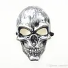 Halloween Adulti Maschera teschio Fantasma di plastica Maschera horror Oro argento Maschere viso teschio Unisex Maschere per feste in maschera di Halloween Prop WVT0943