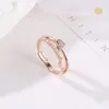 Кольца сердца Белое / Розовое Золотое Двойное Кольцо Обручальные кольца
