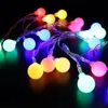 4M 28 LED RGB Ghirlanda String Fairy Ball Light per la cerimonia nuziale Decorazione natalizia Lampada Festival Luci esterne 220V Spina UE302m