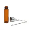 3.6 cm 5,7 cm 7,2 cm Hight Plastikowy Szkło Butelka Dozownik Skafów Bullet Rocket Mnorter Wąchanie Stash ze Scrapper Pill Case Case Case Spoon