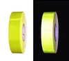 45.7m Diamond Grade Night Reflecterende Tape Auto Sticker Verkeerssignaal Bike Wiel Super Sterke fluorescerende gele rijbaan Veiligheid weerspiegelen tapes