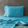 2pc / pair Solid Färg Pillowcase 48cm * 74cm 100% Bomull Black Pillow Case Cover Kort stil Hem Textil XF728-27