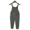 2020 neue Kinder Kinder Overalls Harem Hosen Jungen Mädchen Tasche Gestrickte Overalls Overalls Baby Kleidung Overalls Mädchen Insgesamt LJ201019