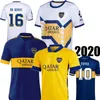 20 21 Boca Juniors de Rossi Home Blue Away Jaune Jaune Jersey Jersey Tevez Maradona Abila Boca Camisa de Futebol Tableau de football 2021