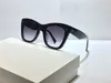 2024 Nya designer kvinnor 4004in för sommar elegant stil uv skyddad sköldlins 4s004 kattögon solglasögon fashionabla stil full ram mode glasögon med låda slitage